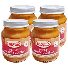 babybio 生機米泥, 鮮果, 130g, 4罐