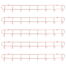 Little Pink Rabbit 粉彩小兔 多功能掛鉤 8連鉤 - 廚衛兩用, CA304, 優質材料 安心置物 省心省力, 玫瑰金, 5個