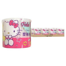 Hello Kitty 凱蒂貓 塑軸棉花棒 清潔耳部及眼部化妝, 300支, 12罐