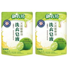 AKIRA 御衣坊 天然檸檬油洗衣皂液補充包, 1.8L, 2包