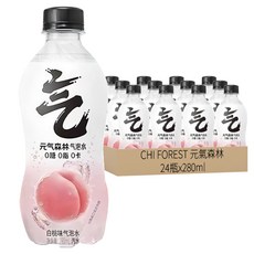 元氣森林 白桃味氣泡水, 280ml, 24瓶