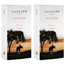 CARRARO 衣索比亞 ETHIOPIA 咖啡膠囊 適用Nespresso Original 膠囊咖啡機, 5.5g, 10個, 2盒