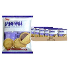 盛香珍 法國薄酥 歐式午茶(巧克力), 128g, 10包