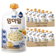 Maeil Mammameal 寶寶粥 Set 10包, 15個月以上, 清燉糯米雞口味, 140g, 20包
