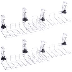 小麥購物 桌下收納架 L753, 4個, 白色