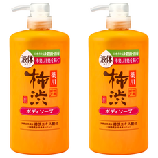 四季應時 柿 沐浴露 溫和潔淨 去除異味 全家適用, 600ml, 2瓶