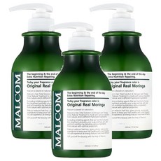 MALCOM 瑪律科姆 自然植萃柔敏香氛潤髮乳 舒心辣木, 520ml, 3瓶