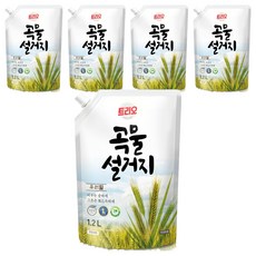 Trio 穀物蔬果碗盤洗潔精補充包, 1.2L, 5包