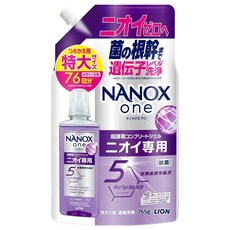 LION 獅王 NANOX one 奈米樂 超濃縮抗菌洗衣精 補充包 室內晾衣, 765g, 1包