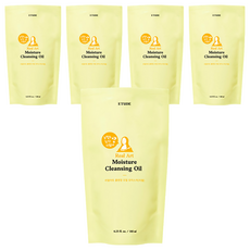 ETUDE 卸驚豔煥然一新保濕潔顏油補充包, 185ml, 5包