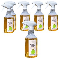 川涌果園 柑橘廚房清潔劑 噴噴瓶, 6個, 500ml