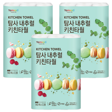 Tamsaa 捲筒式廚房紙巾 140張, 12捲, 3袋