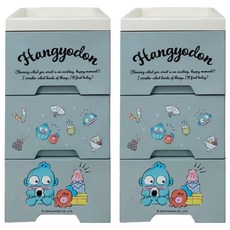 U-House 樺新 人魚漢頓塑膠三層滾輪櫃, 美食達人, 2個