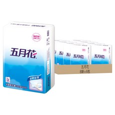 五月花 平版衛生紙 單層 300抽, 6包, 8袋
