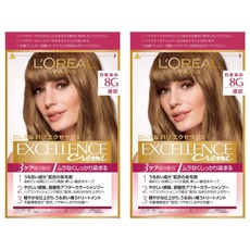 L'OREAL PARiS 巴黎萊雅 優媚霜三重護髮染髮霜 8g, 8G 蜜茶棕, 2盒