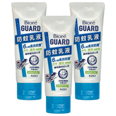 Biore 蜜妮 台灣公司貨 GUARD防蚊乳液 晨曦綠芳香, 100g, 3條