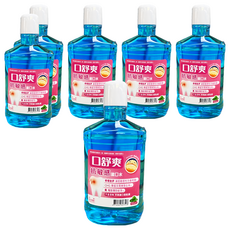 SHITEH 西德 口舒爽 抗敏感漱口水, 600ml, 6瓶