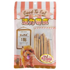 GooToe 活力零食 犬用, 夾心雞肉條 高鈣 + 起司, 200g, 1包