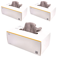 HOLA 和樂家居 REAL RPET 拋棄式抹布 22 x 22 x 0.2cm 淺灰 10g, 20個, 3盒