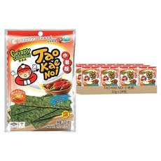 TAO KAE NOI 小老板 厚片海苔 辣香味, 32g, 24包
