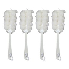 長柄沐浴刷, 顏色隨機, 4個, 1入