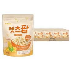 ibobomi 玉米花, 烤玉米味, 25g, 20包