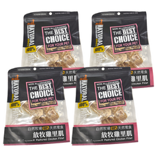 NATURAL FARM 自然牧場 台灣天然寵物零食 放牧雞里肌 100%天然 無添加, 100g, 4包