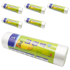 CLEANWRAP 滾筒塑膠袋 大, L(40 x 30cm), 500個, 6捲