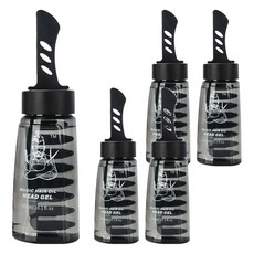 Bermazzi 巴曼姿 一梳酷定型自帶油頭梳保濕髮凍 快速定型 保濕不僵硬, 300ml, 5瓶