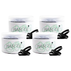 Nelik Bella 柔軟髮圈, 黑色, 4盒