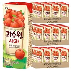 Namyang 南陽乳業 Gwasoowon 蘋果汁, 190ml, 72入