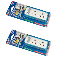 SUPERCELL 超電王 1切2座節能小壁插 3轉2轉換型 1650W15A 防火耐熱 新版安規認證合格, 延長線 白色, 2個