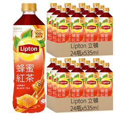 立頓蜂蜜紅茶 口感香甜滑順 隨時享受甜蜜滋味, 535ml, 48瓶