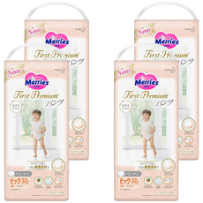 Merries 妙而舒 日本境內版 頂柔舒護褲型尿布 12~22kg, XL, 128片