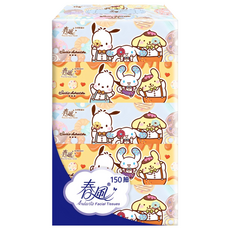 春風 狗狗好朋友盒裝面紙 雙層, 5盒, 1袋