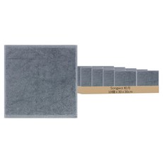 松月毛巾 咖啡廳抹布 灰色, 10個