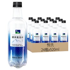 悅氏 礦泉氣泡水, 520ml, 24瓶