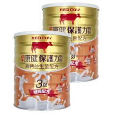 RED COW 紅牛 康健保護力奶粉 高鈣益生菌配方, 1.5kg, 2罐