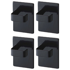 i LIFE 日式磁吸掛勾收納架 2個, 黑色, 2組