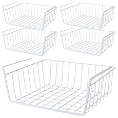 SIANG SI 櫥櫃隔板下掛籃, 5個, 白色