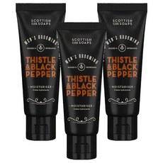 THE SCOTTISH FINE SOAPS 經典臉部保濕乳液 男士保濕乳液 木質香氣, 75ml, 3條