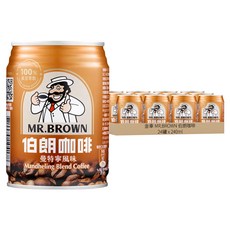 金車 MR.BROWN 伯朗咖啡 曼特寧風味 240ml*24罐