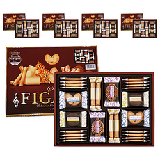 SANRITSU 三立製菓 費加羅綜合餅乾禮盒, 313.6g, 5盒