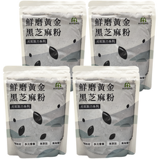 MIHONG 米鴻生醫 元氣穀力 鮮磨黃金黑芝麻粉, 300g, 1袋, 4袋
