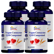 ESMOND NATURAL 愛司盟 輔酵素Q10複方膠囊 純素 60顆*4罐, 0.5g