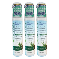 康威 蘆薈清潔泡沫 236ml 溫和潔淨 蘆薈保濕 無須沖洗, 3件