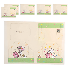 YENDAR 研達 卡娜赫拉的小動物便條紙置物盒 (小兔子嘉年華), 6個