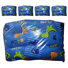 愛北鼻 獨家加厚水洗枕, 5入, 深藍色恐龍