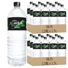 味丹 多喝水 鹼性竹炭水, 1.5L, 24瓶