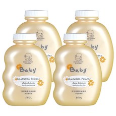 KU.KU Duckbill 酷咕鴨 洋甘菊嬰兒爽身粉, 150g, 4瓶